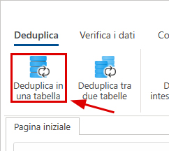 Deduplica in una tabella