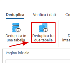 Deduplica tra due file