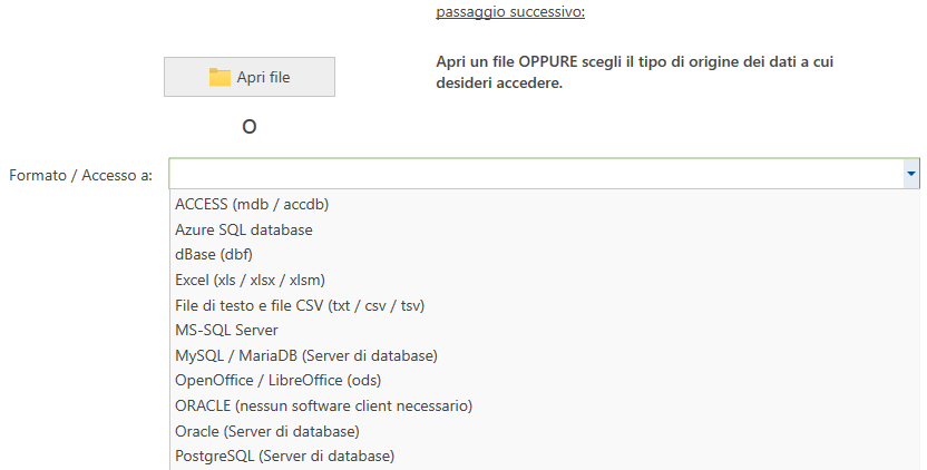 Origine dati IBM DB2