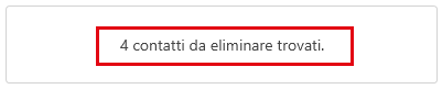 Risultato della deduplica Risultato della deduplica