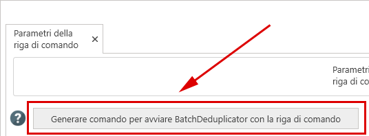 Generare parametri della riga di comando