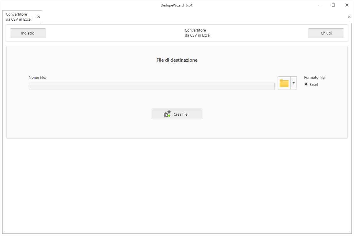 Convertitore da CSV in Excel